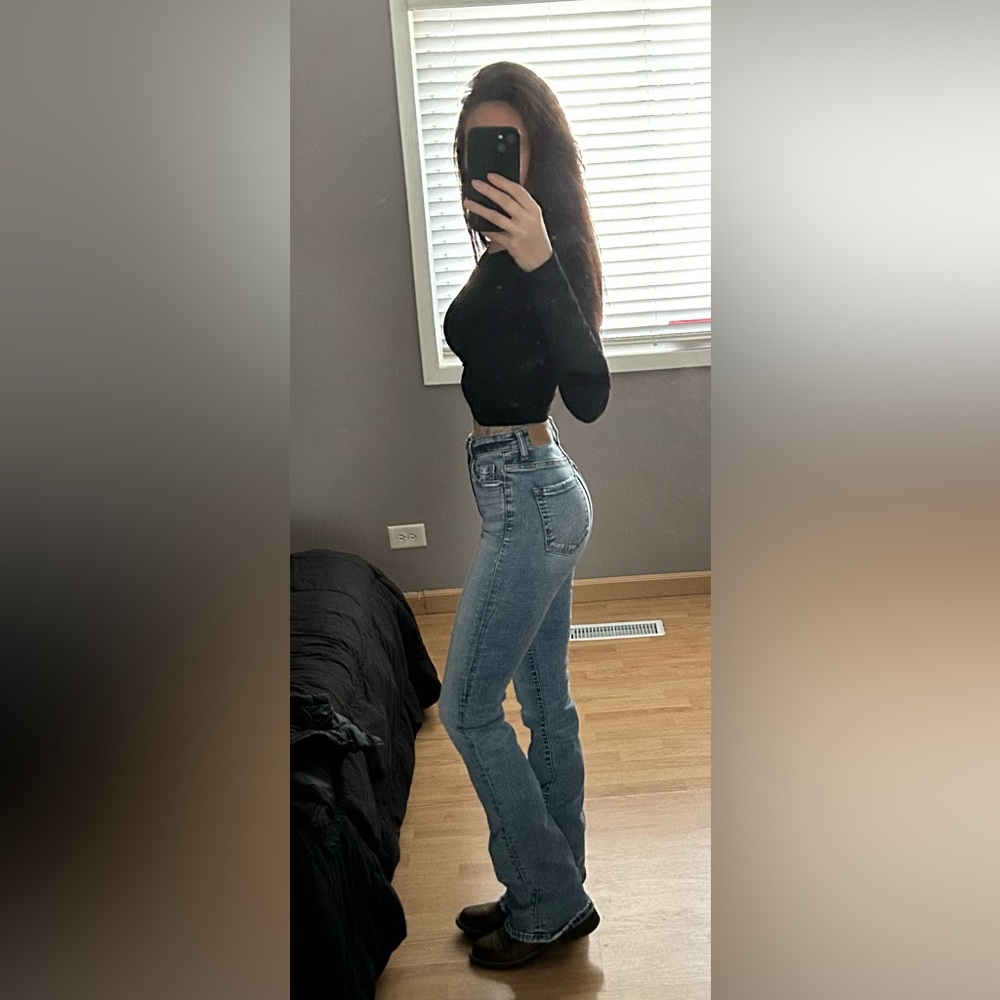 small black long sleeve top - Picture 2 of 2